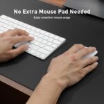 Aothia Leather Office Desk Pad Protector, Non-Slip PU Leather Desk Blotter, Waterproof Laptop Writing Mouse Pad for Office and Home, Black, 31.5" x 15.7" - Image 5