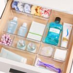 Vtopmart 25 PCS Clear Plastic Drawer Organizers Set, 4-Size Versatile Bathroom and Vanity Drawer Organizer Trays, Storage Bins for Makeup, Bedroom, Kitchen Gadgets Utensils and Office - Image 6