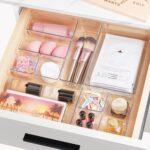 Vtopmart 25 PCS Clear Plastic Drawer Organizers Set, 4-Size Versatile Bathroom and Vanity Drawer Organizer Trays, Storage Bins for Makeup, Bedroom, Kitchen Gadgets Utensils and Office - Image 9