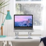 BESIGN LS03 Aluminum Laptop Stand, Ergonomic Detachable Computer Stand, Notebook Riser, Laptop Mount Compatible with Air, Pro, Dell, HP, Lenovo More 10-15.6" Laptops, Silver - Image 9