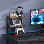 2-Tier Desk Shelf Desk Organization, Wood | Expandable Under Desk Storage Clamp on Desk Shelf Desktop Accessories for Offices Study Rooms and Game Rooms - Image 5