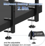 2-Tier Desk Shelf Desk Organization, Wood | Expandable Under Desk Storage Clamp on Desk Shelf Desktop Accessories for Offices Study Rooms and Game Rooms - Image 6