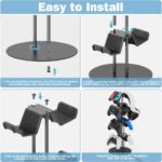 Kytok Controller Stand 4 Tiers with Cable Organizer for Desk, Universal Headphone Stand Compatible with Xbox PS5 PS4 Console Nintendo Switch, Headset Holder & Desk Mounts for 8 Packs Controller - Image 5