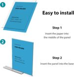 newnewshow 8.5x11 Acrylic Sign Holder 3 Pack Vertical Double-Sided Display (Optional 8.5x11 8.5x5.5 5x7 Horizontal and Vertical) - Image 4