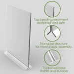 newnewshow 8.5x11 Acrylic Sign Holder 3 Pack Vertical Double-Sided Display (Optional 8.5x11 8.5x5.5 5x7 Horizontal and Vertical) - Image 6