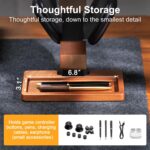 Solid Wood Controller Holder and Headphone Stand, Gaming Controller Stand for Desk, Dual Controller Organizer Rack, Fits Xbox, PS4, PS5, Gamepad, Headset Holder for Son, Husband, Boyfriend - Image 6