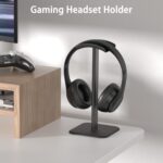 Headphone Stand for Desk - Headset Stand with Aluminum Hanger and Plastic Headrest, Headphone Holder for AirPods Max, Sony, Bose, Beats and More (Black) - Image 6