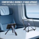 Laptop Stand with Magnetic Phone Holder, Portable Laptop Stand for Home Office Travel, Aluminum Foldable Computer Riser Compatible with MacBook iPhone All Phones - Image 8