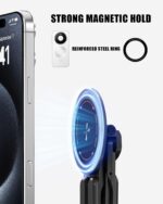 Laptop Stand with Magnetic Phone Holder, Portable Laptop Stand for Home Office Travel, Aluminum Foldable Computer Riser Compatible with MacBook iPhone All Phones - Image 9