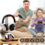 Controller Stand Wood Headphone Stand for Desk Gaming Desk Accessories Controller Holder for Gaming Equipment Headset Holder Gift for Father,Son,Husband,Boyfriend - Image 4