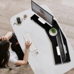 TAVR Monitor Stand Riser, Office Desktop Organizer Stand for 2 Monitors | Adjustable Length and Angle 3 Shelf, Extra Long Multifunctional Wooden Stand up to 43.3" fit Computer, Laptop, TV, Black - Image 10