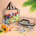 6 Packs Large Toy Storage Bags with Labels, Reusable Clear PVC Board Game Storage, Travel Waterproof Organizer Bags with Zipper for Building Blocks, Puzzle, Kids Books - Image 5