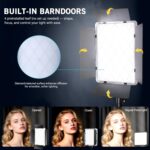 NiceVeedi 2-Pack RGB Photography Lighting with 20 Effects, 40W/360° Full Color/2700-6500K Studio Lights with Remote & Display, Video Light for Video Recording/Photography/Streaming/YouTube/TikTok - Image 6
