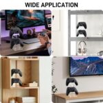 YIBEICO 2-Tier Game Controller Holder for Xbox Series X, Xbox, 360, Ps5, Ps4, Switch,Nintendo,Steam Controller, Desktop Computer Game stand,Transparent Controller Display Stand - Image 3