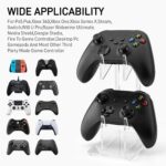 YIBEICO 2-Tier Game Controller Holder for Xbox Series X, Xbox, 360, Ps5, Ps4, Switch,Nintendo,Steam Controller, Desktop Computer Game stand,Transparent Controller Display Stand - Image 4
