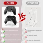 YIBEICO 2-Tier Game Controller Holder for Xbox Series X, Xbox, 360, Ps5, Ps4, Switch,Nintendo,Steam Controller, Desktop Computer Game stand,Transparent Controller Display Stand - Image 5