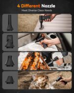WOLFBOX MegaFlow 50 Compressed Air Duster-110000RPM Super Power Electric Air Duster, 3-Gear Adjustable Mini Blower with Fast Charging, Dust Blower for Computer, Keyboard, House, Outdoor and Car - Image 6
