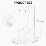 YIBEICO 2-Tier Game Controller Holder for Xbox Series X, Xbox, 360, Ps5, Ps4, Switch,Nintendo,Steam Controller, Desktop Computer Game stand,Transparent Controller Display Stand - Image 8