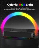 Immersive RGB Gaming Computer Speakers with 3 Sound Modes for Desktop PC, USB-C Monitor Speakers with Enhanced Bass, Aux-in & Headphone Port for PC, Laptop, Mac, PS5 - Image 5