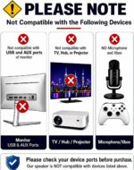Immersive RGB Gaming Computer Speakers with 3 Sound Modes for Desktop PC, USB-C Monitor Speakers with Enhanced Bass, Aux-in & Headphone Port for PC, Laptop, Mac, PS5 - Image 10