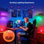 UNUSROOM Rechargeable RGB Puck Lights with Remote Control, Wireless Under Cabinet Lighting,13 Color Changing Lights with Dimmer, Timer,2000mAh Battery Operated Tap Lights for Kitchen - Image 9