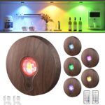 UNUSROOM Rechargeable RGB Puck Lights with Remote Control, Wireless Under Cabinet Lighting,13 Color Changing Lights with Dimmer, Timer,2000mAh Battery Operated Tap Lights for Kitchen - Image 10