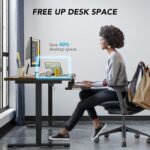 AX WABER Keyboard Tray Under Desk Pull Out with Extra Sturdy C Clamp Mount System, 27.3 (32.5 inch Including Clamps) x 11 Inch Slide-Out Platform Computer Drawer for Typing Vintage AX01WG02 - Image 5