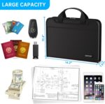 ENGPOW Accordion File Organizer, Fireproof Expanding File Folder with 13 Pockets Document Organizer with Handle & Labels, Portable Home Travel Safe Storage for Letter A4 Files and More, Black - Image 7