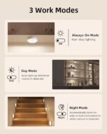 EZVALO 6-Pack RGB Under Cabinet Lights with Remote, Rechargeable Motion Sensor Puck Lights, 3 Color Temps, 12 RGB Colors, Dimmable, Magnetic Stick On Lights for Counters, Closets, Shelves - Image 8