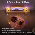 Ledagic Led Light Bar with Music Sync, Color Changing TV Backlight App & Remote Control, IC+RGB & W Smart RGB Light Bar, USB Powered Led Lights for TV, PC Room Monitor Backlight Gaming Accessories - Image 3