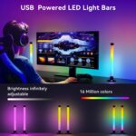 Ledagic Led Light Bar with Music Sync, Color Changing TV Backlight App & Remote Control, IC+RGB & W Smart RGB Light Bar, USB Powered Led Lights for TV, PC Room Monitor Backlight Gaming Accessories - Image 4