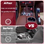 Anti-Drop Car Seat Gap Filler Organizer, Premium Leather Console Organizer, Easy Access to Phone/Keys, Universal Fit for Car SUV Truck Multi-Purpose Essentials Organizer(2PC) - Image 9