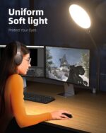 Weilisi 10.2" Desk Ring Light with Stand, 360° Rotate Desk Lamps for Home Office with C-Clamp, Flexible Height Desk Light, Adjust Arm Ring Light for Desk, Podcast, Gaming, Recording, Zoom Lighting - Image 5