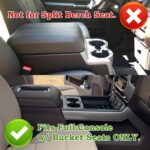 Center Console Organizer Compatible with 2015-2020 Chevy Yukon Tahoe Suburban and 2014-2018 GMC Sierra Silverado Tray Accessories Armrest Storage-Full Console w/Bucket Seats ONLY - Image 4