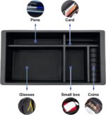 Center Console Organizer Compatible with 2015-2020 Chevy Yukon Tahoe Suburban and 2014-2018 GMC Sierra Silverado Tray Accessories Armrest Storage-Full Console w/Bucket Seats ONLY - Image 6