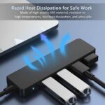 USB Hub 4 Port, VIENON USB 3.0 Hub USB Splitter for Laptop, USB Port Extender USB A Hub for PC, Desktop, Xbox, PS4, Flash Drive, Printer, Keyboard, Mouse, HDD, Plug and Play - Image 8