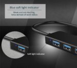 USB Hub 4 Port, VIENON USB 3.0 Hub USB Splitter for Laptop, USB Port Extender USB A Hub for PC, Desktop, Xbox, PS4, Flash Drive, Printer, Keyboard, Mouse, HDD, Plug and Play - Image 9