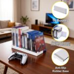 Video Game Storage Holder for PS5/ PS4/ PS3/ PS2/ Xbox One/Xbox 360 and Xbox Series X/S/Wii/Switch/Switch 2 Game Cases, DVD and Blu-Ray Organizer for Desk (2 PCS) - Image 8