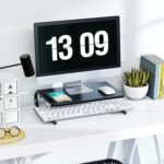 HUANUO Monitor Riser for Desk, Desk Organizer,Laptop Shelf w/Vented for Screen, Computer Stand for PC, Printer, for Home & Office - Image 3