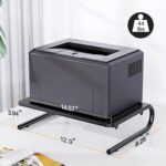 HUANUO Monitor Riser for Desk, Desk Organizer,Laptop Shelf w/Vented for Screen, Computer Stand for PC, Printer, for Home & Office - Image 4