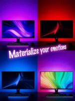 RGB LED Backlights for Monitor, Smart App Control Multiple Modes, Music Sync, USB Port (for 24in Monitor, Standard) - Image 3