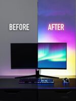 RGB LED Backlights for Monitor, Smart App Control Multiple Modes, Music Sync, USB Port (for 24in Monitor, Standard) - Image 4