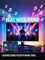 RGB LED Backlights for Monitor, Smart App Control Multiple Modes, Music Sync, USB Port (for 24in Monitor, Standard) - Image 6