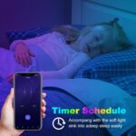 Pandery RGB COB LED Strip Light with Remote and app Control,Music Synchronized Color Change 24V RGB led Strip,6.56FT/2M,10mm Wide,Indoor RGB Lights for Bedroom,Game Room,Bar,Party - Image 6