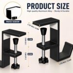 JAKO Headphone Stand - Aluminum Alloy Headphone Holder, Under Headset Stand for Desk Fit for PC Gaming Headset Hanger Hook Suitable for Office, Computer, Student Class Desk, Handmade Creator Table - Image 3