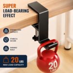 JAKO Headphone Stand - Aluminum Alloy Headphone Holder, Under Headset Stand for Desk Fit for PC Gaming Headset Hanger Hook Suitable for Office, Computer, Student Class Desk, Handmade Creator Table - Image 7