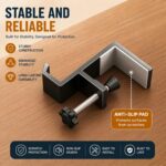 JAKO Headphone Stand - Aluminum Alloy Headphone Holder, Under Headset Stand for Desk Fit for PC Gaming Headset Hanger Hook Suitable for Office, Computer, Student Class Desk, Handmade Creator Table - Image 9