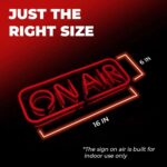 ON AIR Neon Signs, LED Studio Live Decorative Lights, Streaming Recording Sign, USB Connected, for Streamers Influencers Gamers Room Bar Club Home Party Decoration… (Red) - Image 3