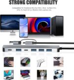 【Upgrade】 USB C/USB Hub, BERLAT Aluminum 7 in 1 USB C & USB Hub with USB 3.0, USB 2.0 Ports for PC/Laptops/MacBook Pro/Air/iMac/iPad and More Devices - Image 8