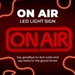 ON AIR Neon Signs, LED Studio Live Decorative Lights, Streaming Recording Sign, USB Connected, for Streamers Influencers Gamers Room Bar Club Home Party Decoration… (Red) - Image 7